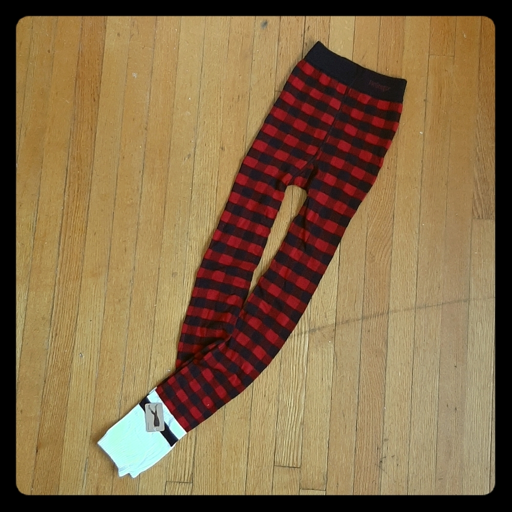 McGregor Red and Black Buffalo Plaid Leggings Hosiery